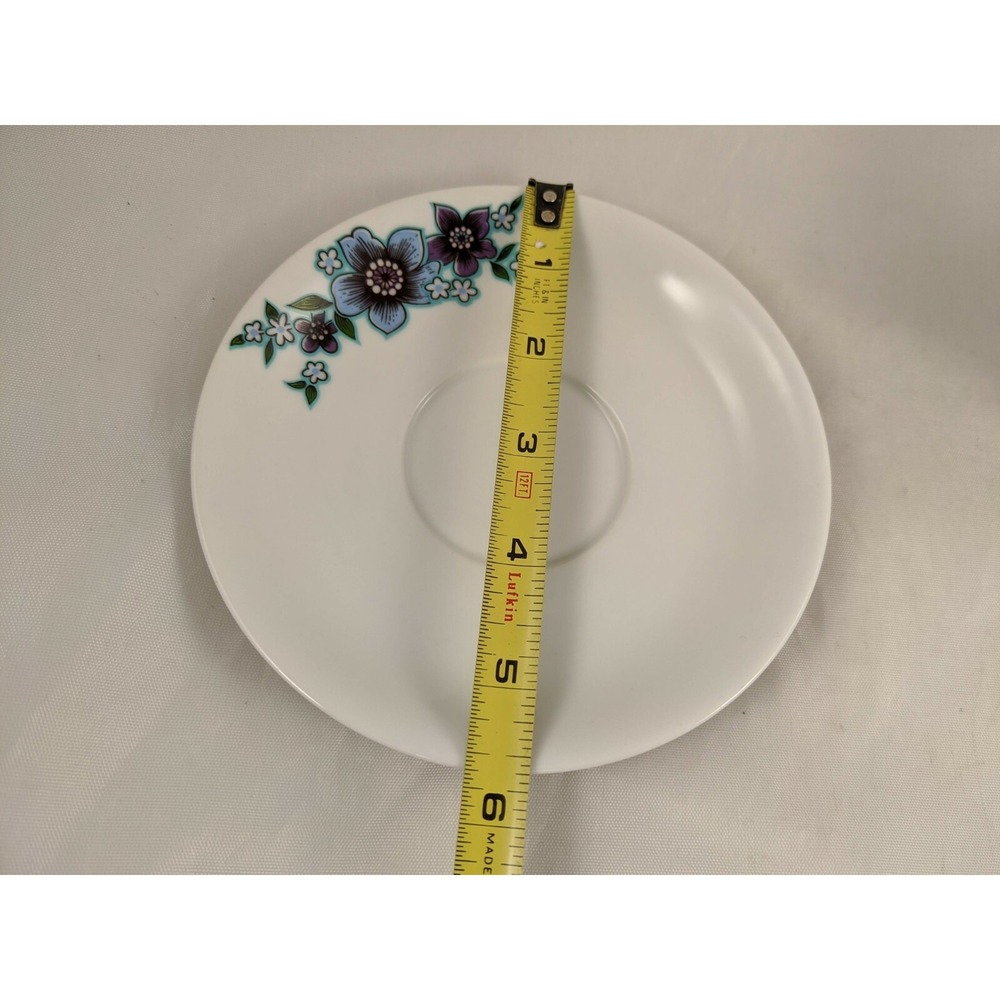 Tirschenreuth Bavaria Purple Blue Flowers Tea Cup Saucer Set - Picture 10 of 12